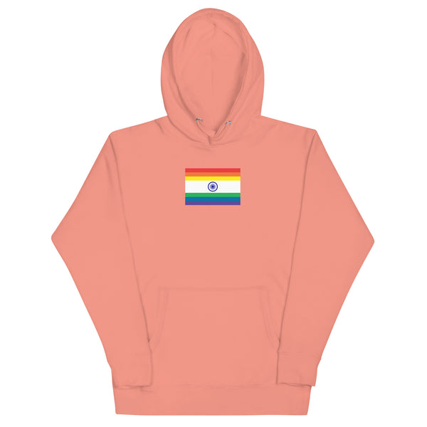 India LGBT Pride Flag Unisex Hoodie