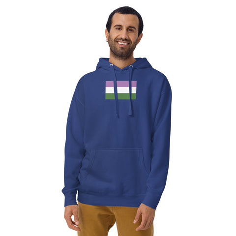 Genderqueer Flag Unisex Hoodie