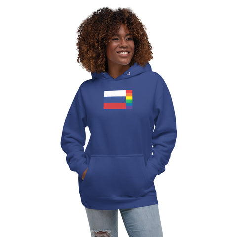 Russia LGBT Pride Flag Unisex Hoodie