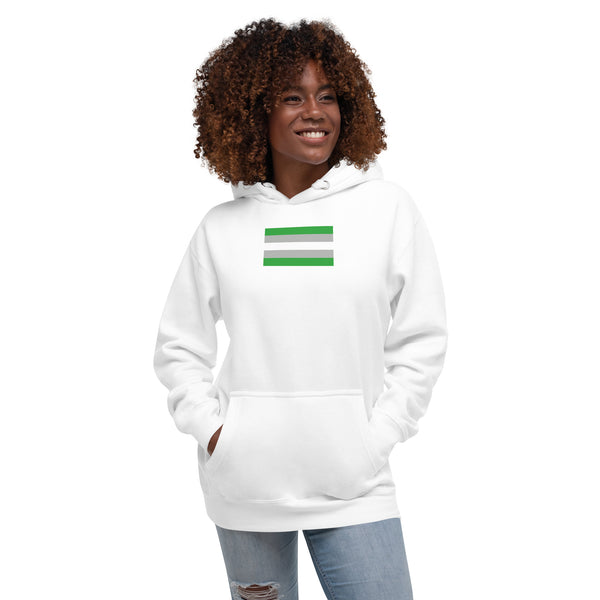 Gray Romantic Flag Unisex Hoodie