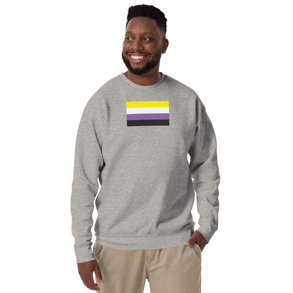 Non Binary Flag Unisex Premium Sweatshirt