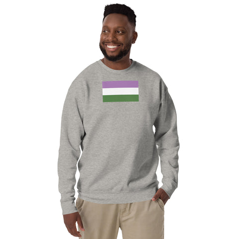Genderqueer Flag Unisex Premium Sweatshirt