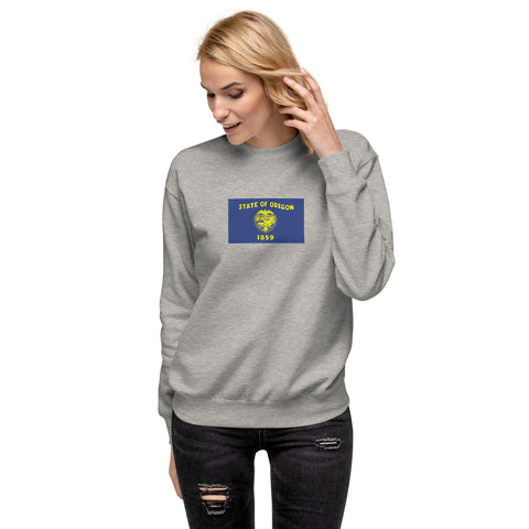 Oregon Flag Unisex Premium Sweatshirt