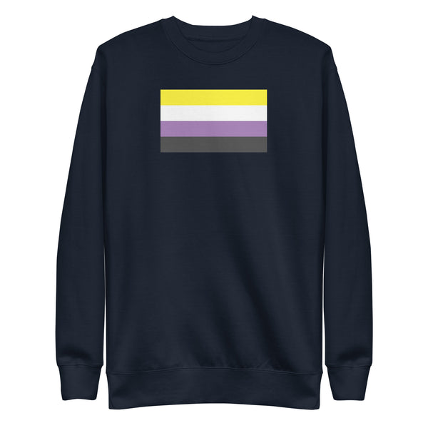 Non Binary Flag Unisex Premium Sweatshirt