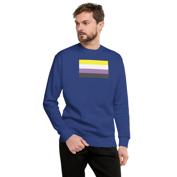 Non Binary Flag Unisex Premium Sweatshirt