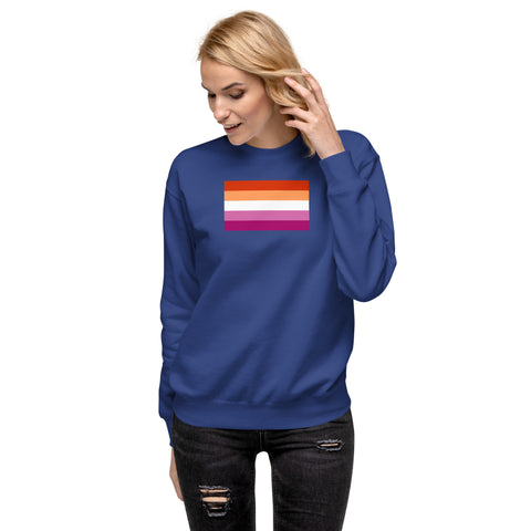 Sunset Lesbian Pride Flag Sweatshirt