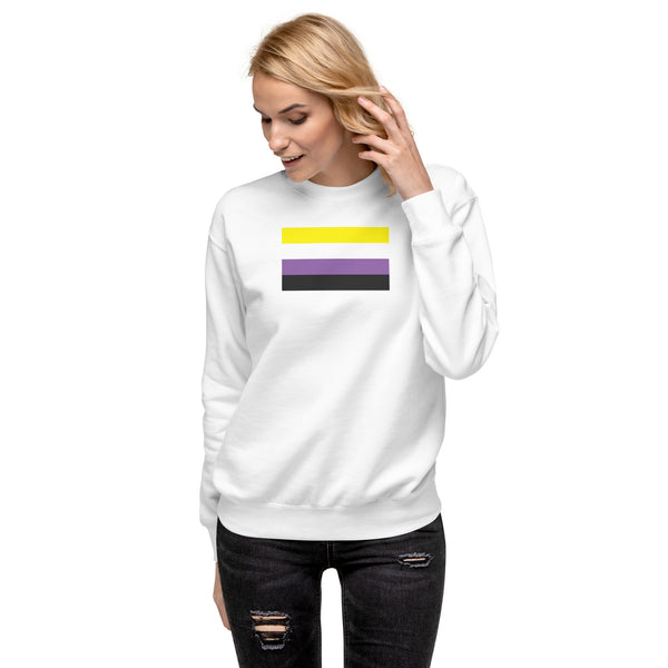 Non Binary Flag Unisex Premium Sweatshirt