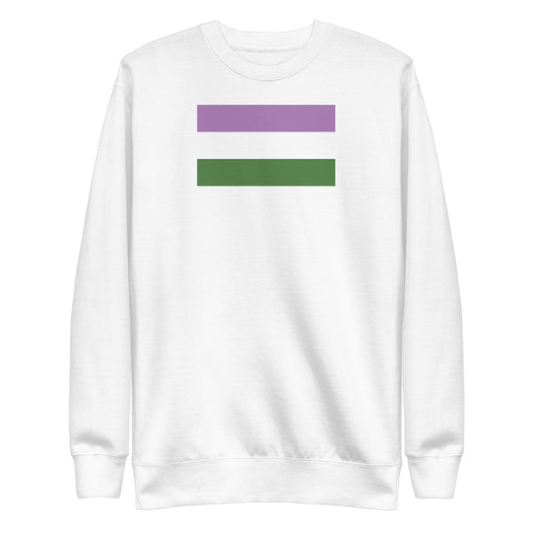 Genderqueer Flag Unisex Premium Sweatshirt