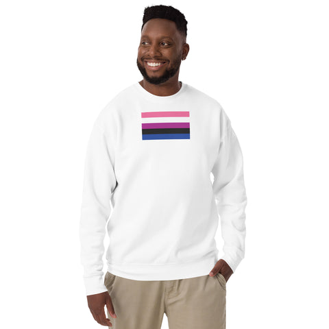 Genderfluid Flag Unisex Premium Sweatshirt