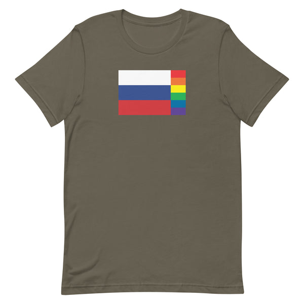 Russia LGBT Pride Flag Unisex t-shirt