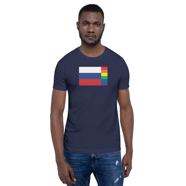 Russia LGBT Pride Flag Unisex t-shirt