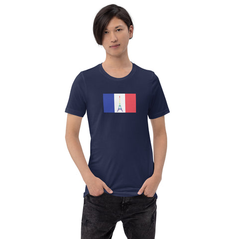 France LGBT Pride Flag Unisex t-shirt