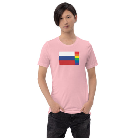 Russia LGBT Pride Flag Unisex t-shirt