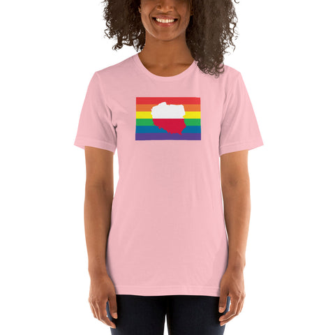 Poland LGBT Pride Flag Unisex t-shirt