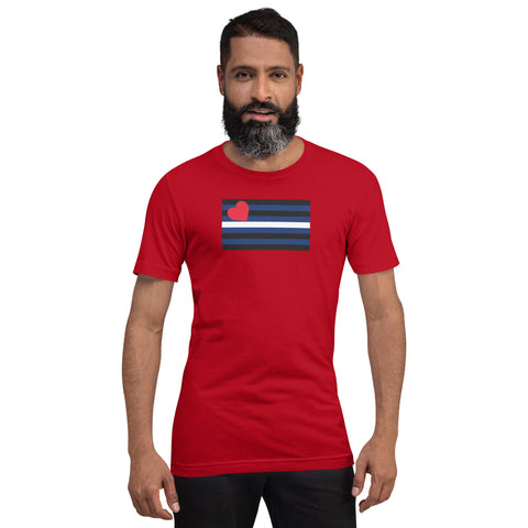 Leather Pride Flag Unisex T-Shirt | Sizes Up To 5XL