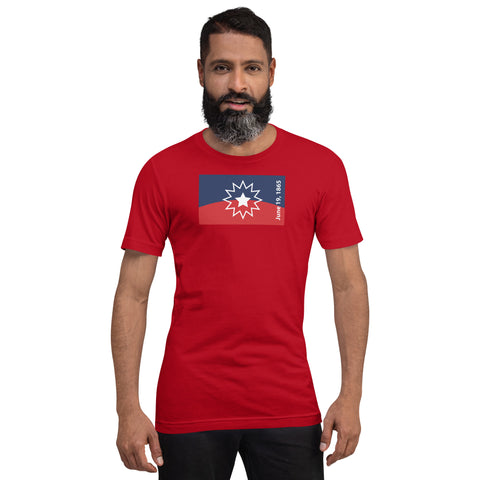 Juneteenth Flag Unisex t-shirt