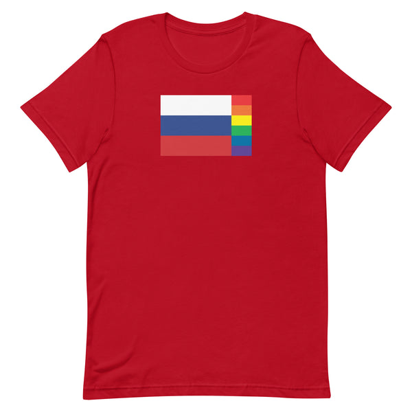 Russia LGBT Pride Flag Unisex t-shirt