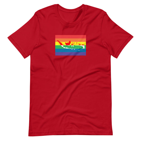 Indonesia LGBT Pride Flag Unisex t-shirt