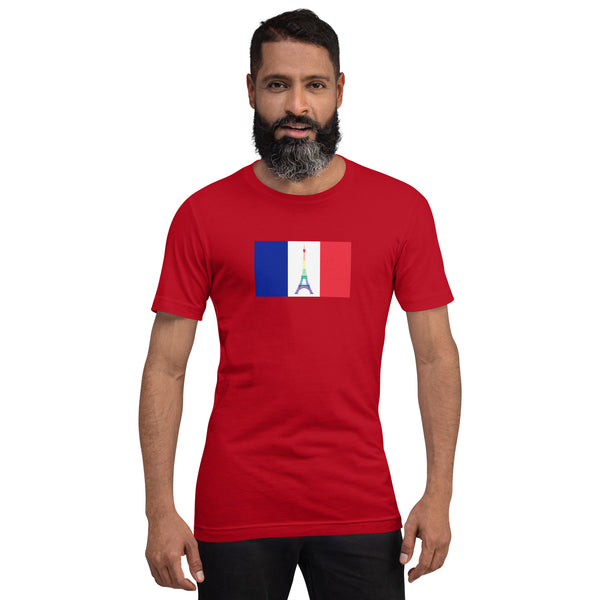 France LGBT Pride Flag Unisex t-shirt