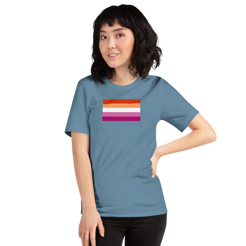 Sunset Lesbian Pride Flag (2019) Unisex T-Shirt