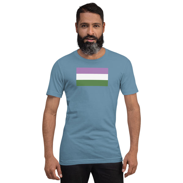 Genderqueer Flag Unisex t-shirt