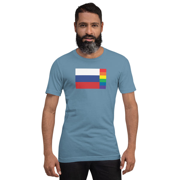 Russia LGBT Pride Flag Unisex t-shirt