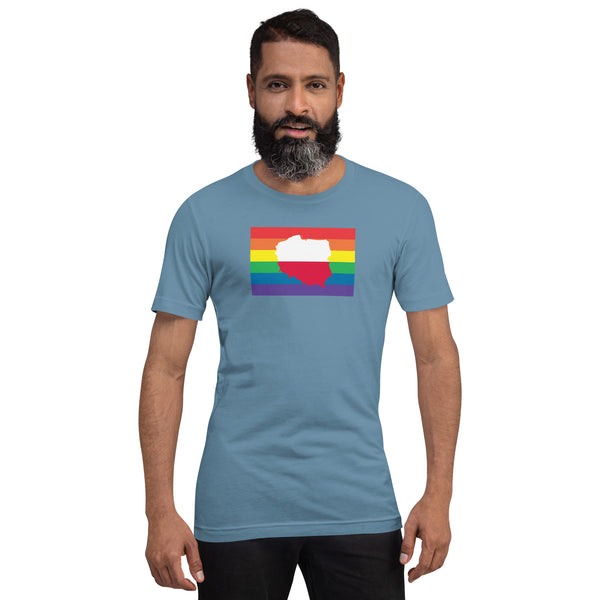 Poland LGBT Pride Flag Unisex t-shirt