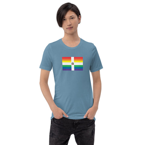 Dominican Republic LGBT Pride Flag Unisex t-shirt