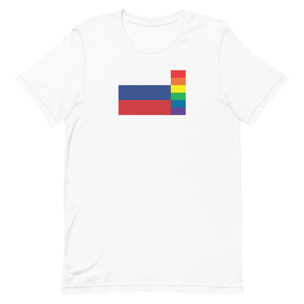Russia LGBT Pride Flag Unisex t-shirt