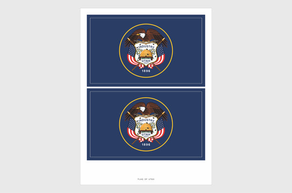Utah Flag Stickers