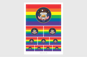 Utah LGBTQ Pride Flag Stickers