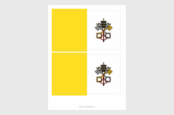 Vatican Flag Stickers