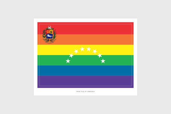 Venezuela LGBTQ Pride Flag Stickers
