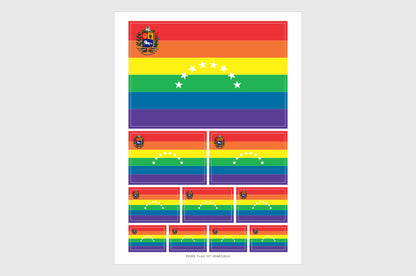Venezuela LGBTQ Pride Flag Stickers