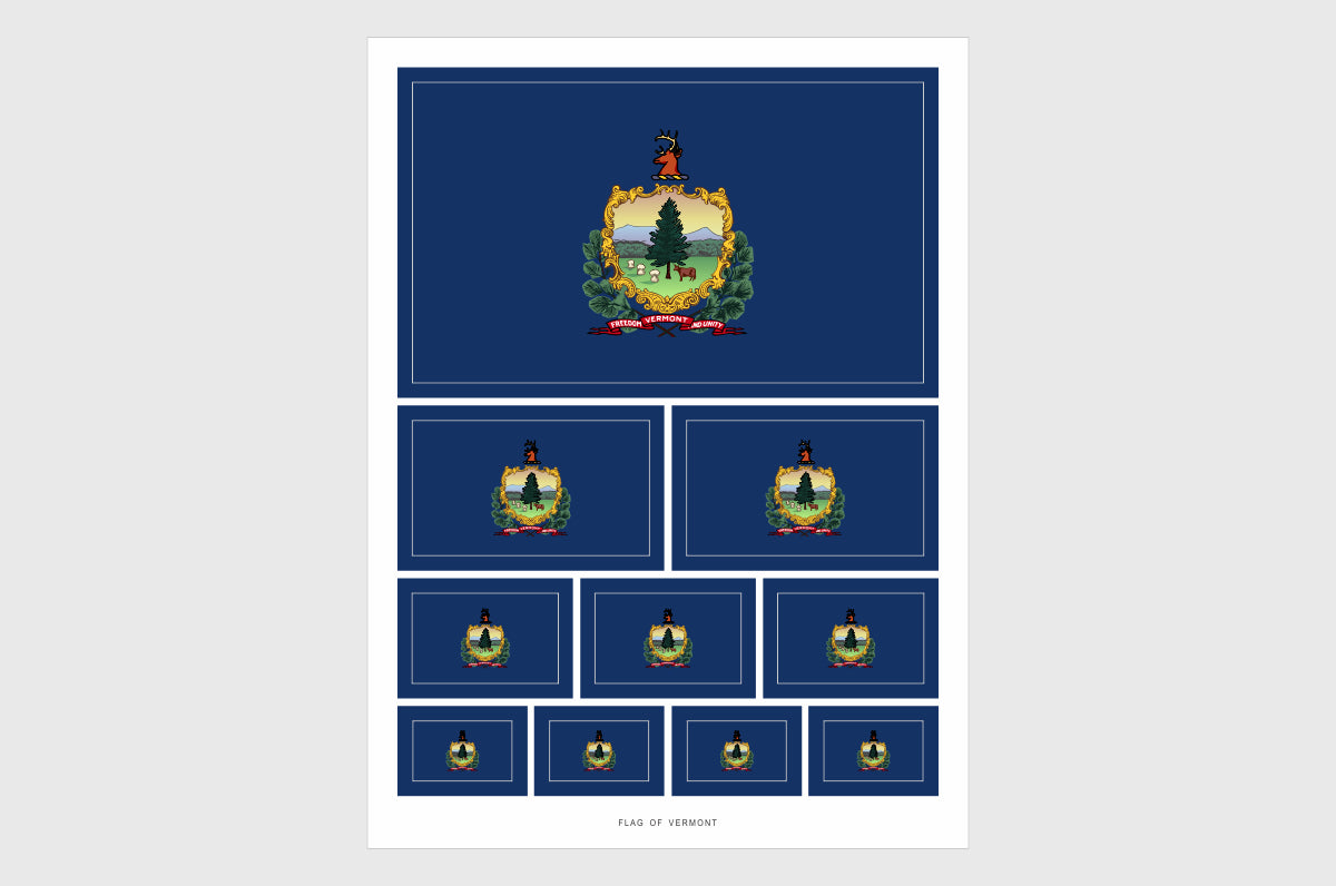 Vermont Flag Stickers