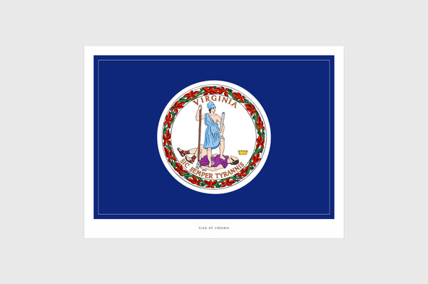 Virginia Flag Stickers