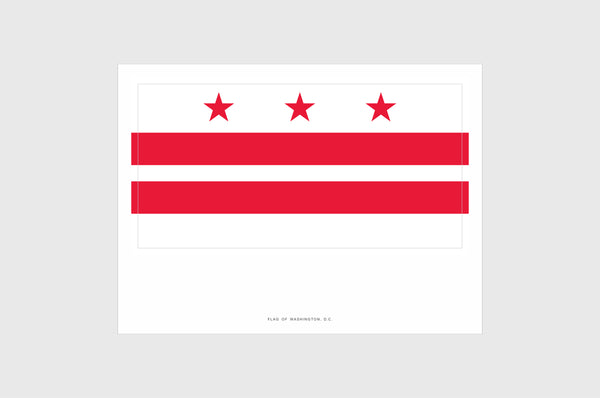 Washington DC Flag Stickers