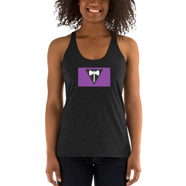 Lesbian Labrys Flag Women's Racerback Tank