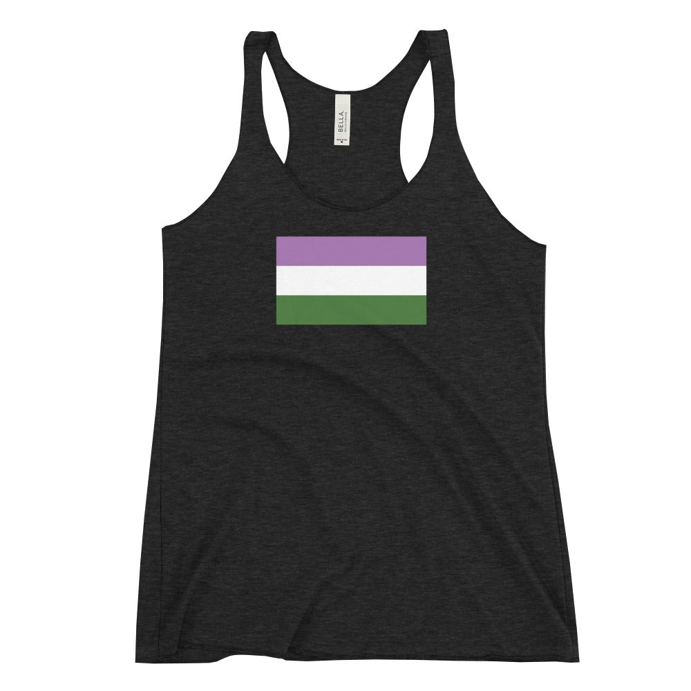 Genderqueer Flag Women's Racerback Tank