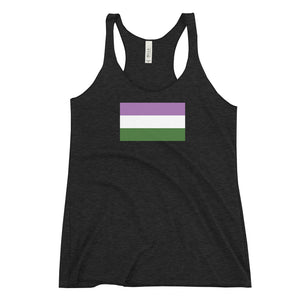 Genderqueer Flag Women's Racerback Tank