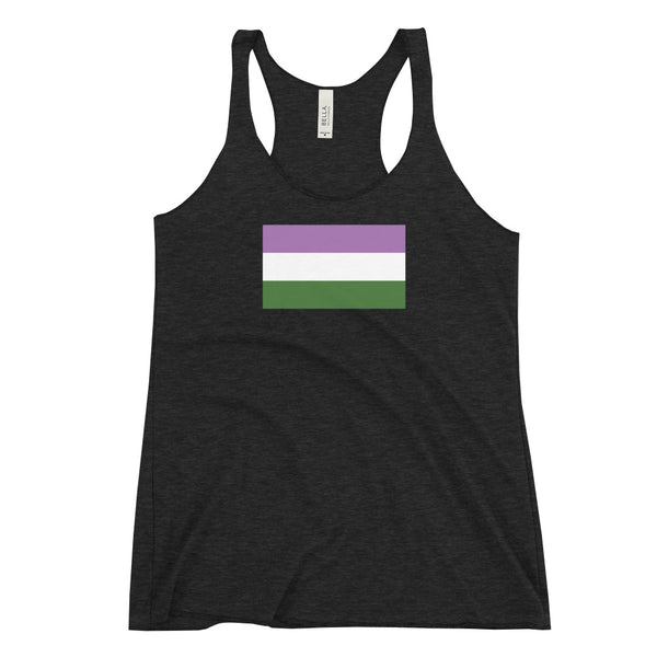 Genderqueer Flag Women's Racerback Tank