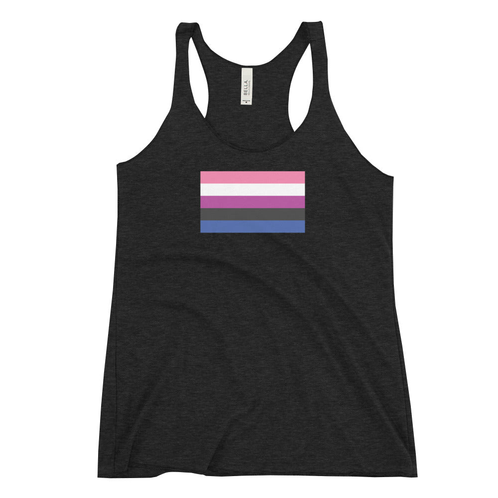 Genderfluid Flag Women's Racerback Tank