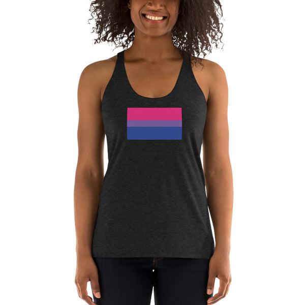 Bisexual Pride Flag Women's Racerback Tank