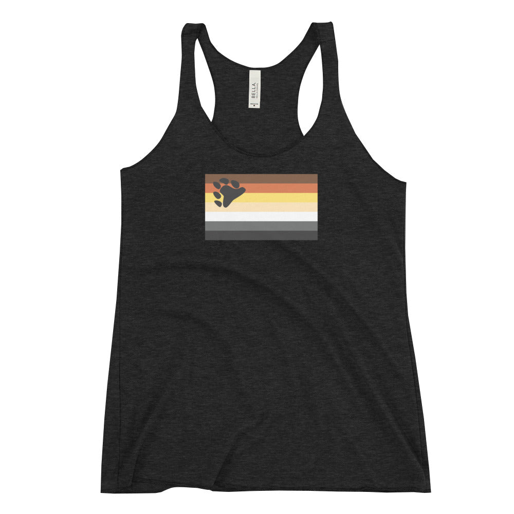 Bear Pride Flag Women's Racerback Tank