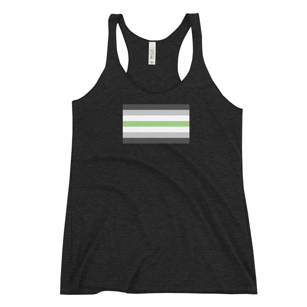 Agender Pride Flag Women's Racerback Tank