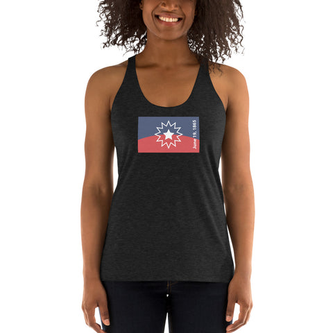 Juneteenth Flag Women's Racerback Tank