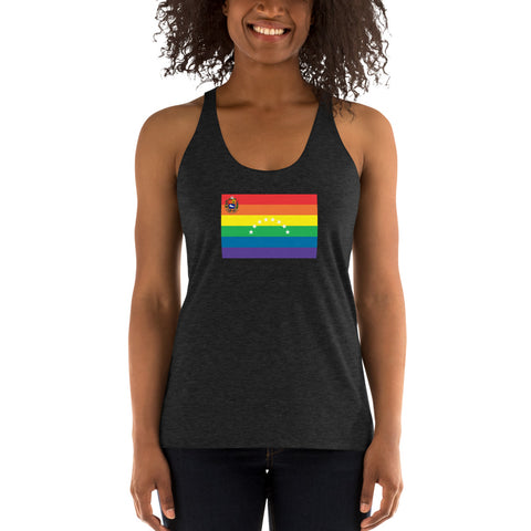 Venezuela LGBT Pride Flag Women's Racerback Tank