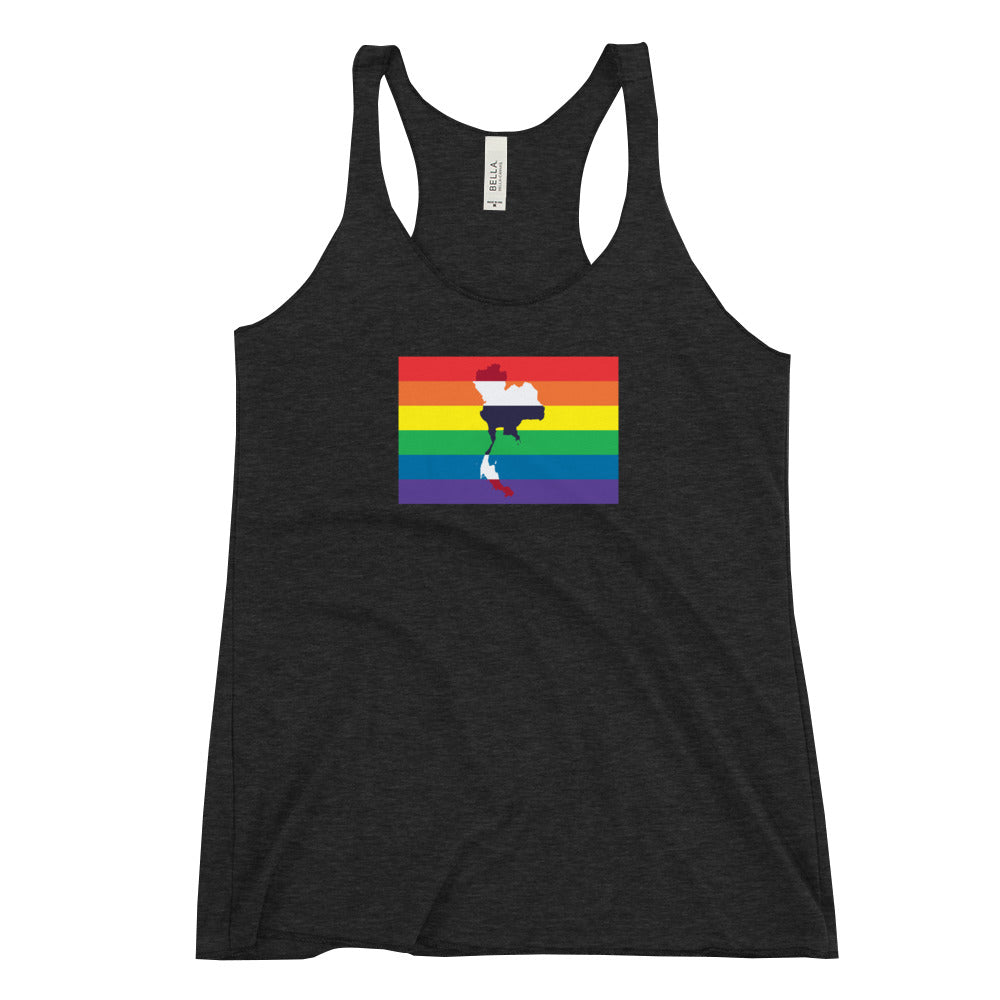 Thailand LGBT Pride Flag Women's Racerback Tank
