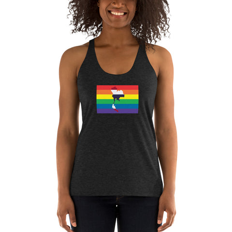 Thailand LGBT Pride Flag Women's Racerback Tank