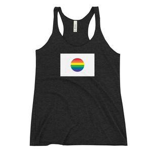 Japan LGBT Pride Flag Women's Racerback Tank